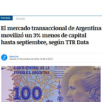 El mercado transaccional de Argentina moviliz un 3% menos de capital hasta septiembre, segn TTR Data